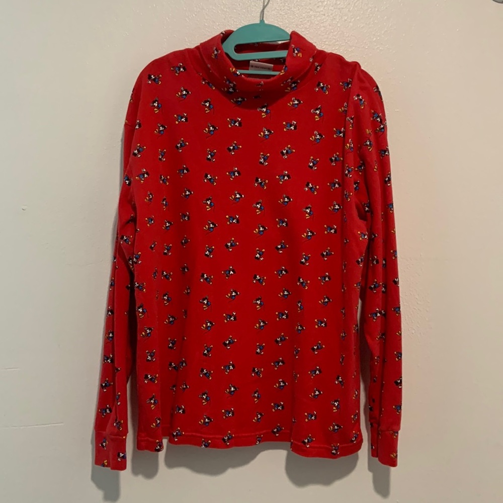 Mickey & Co vintage red turtleneck L
